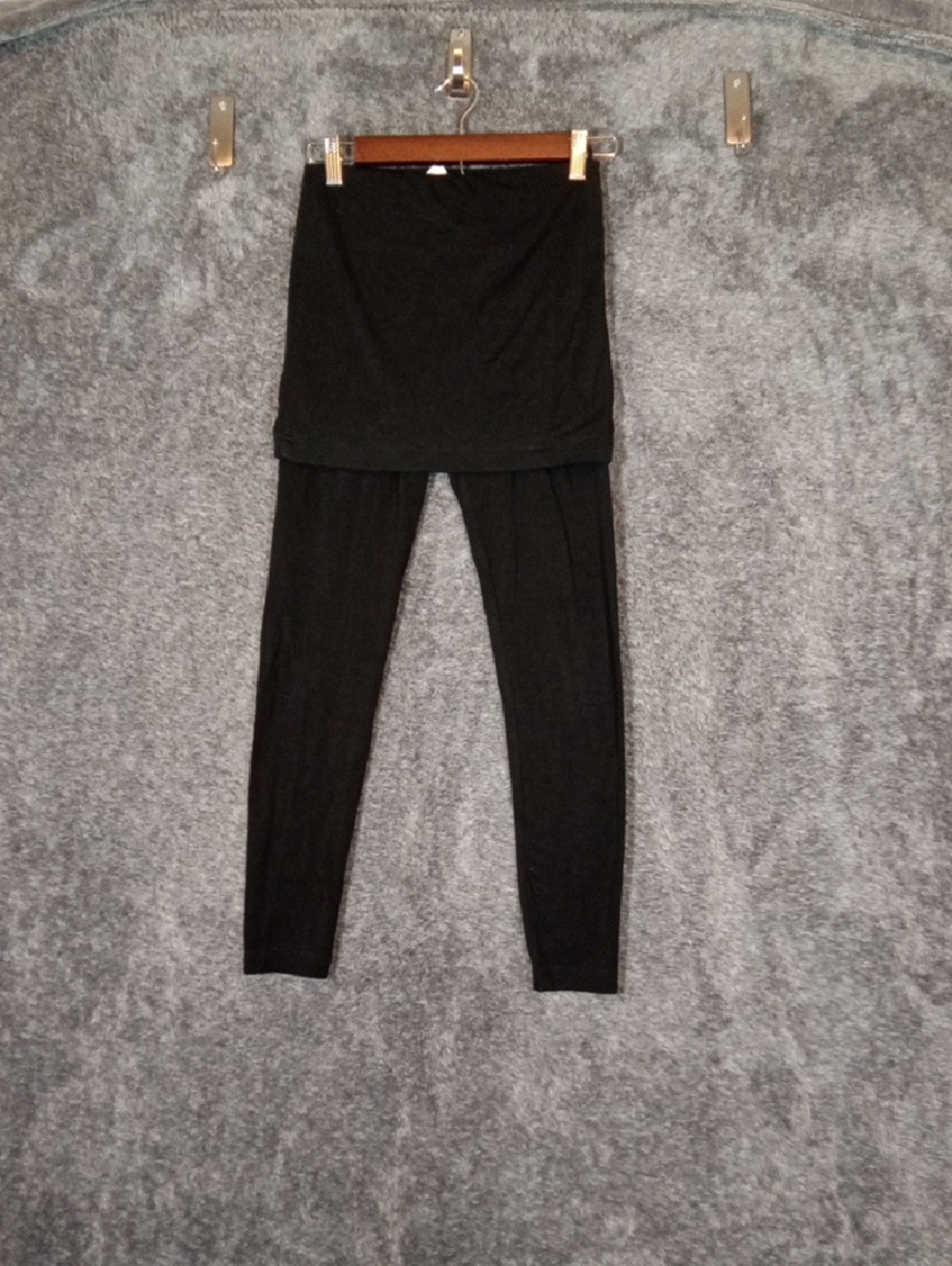 Marcella Burke Skirted Leggings Stretchy Foldover Fitted Leggings Womens Xs